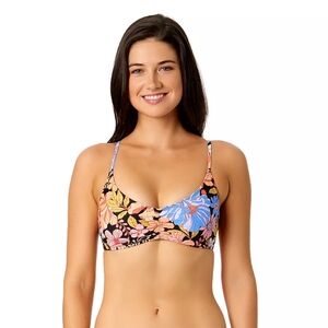 New Small Hurley Floral Bikini Top